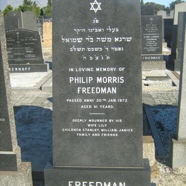 FREEDMAN Philip Morris -1972