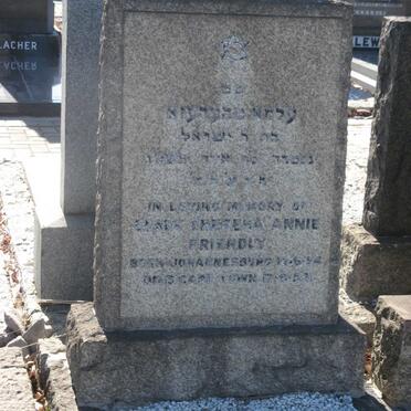 FRIENDLY Elma Theresa Annie 1886-1955