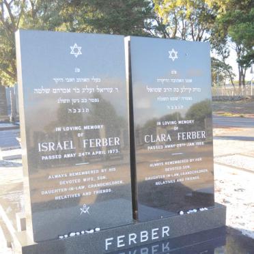 FERBER Israel -1973 &amp; Clara -1998