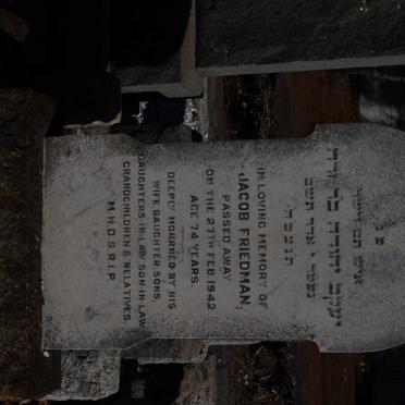 FRIEDMAN Jacob -1942