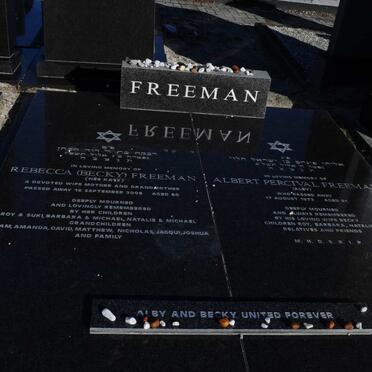 FREEMAN Albert Percival -1972 &amp; Rebecca KATZ -2006