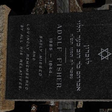 FISHER Adolf 1885-1944