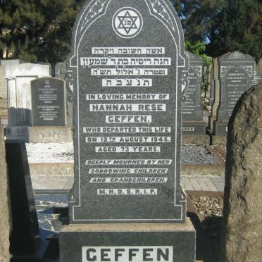 GEFFEN Hannah Rese -1945