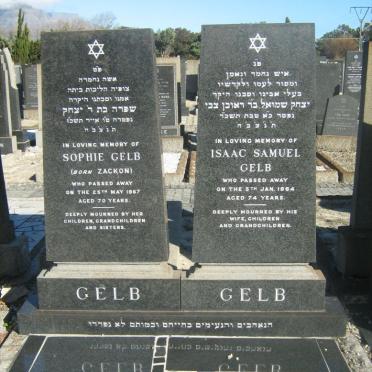 GELB Isaac Samuel -1964 &amp; Sophie ZACKON -1967