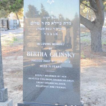 GILINSKY Bertha -1972