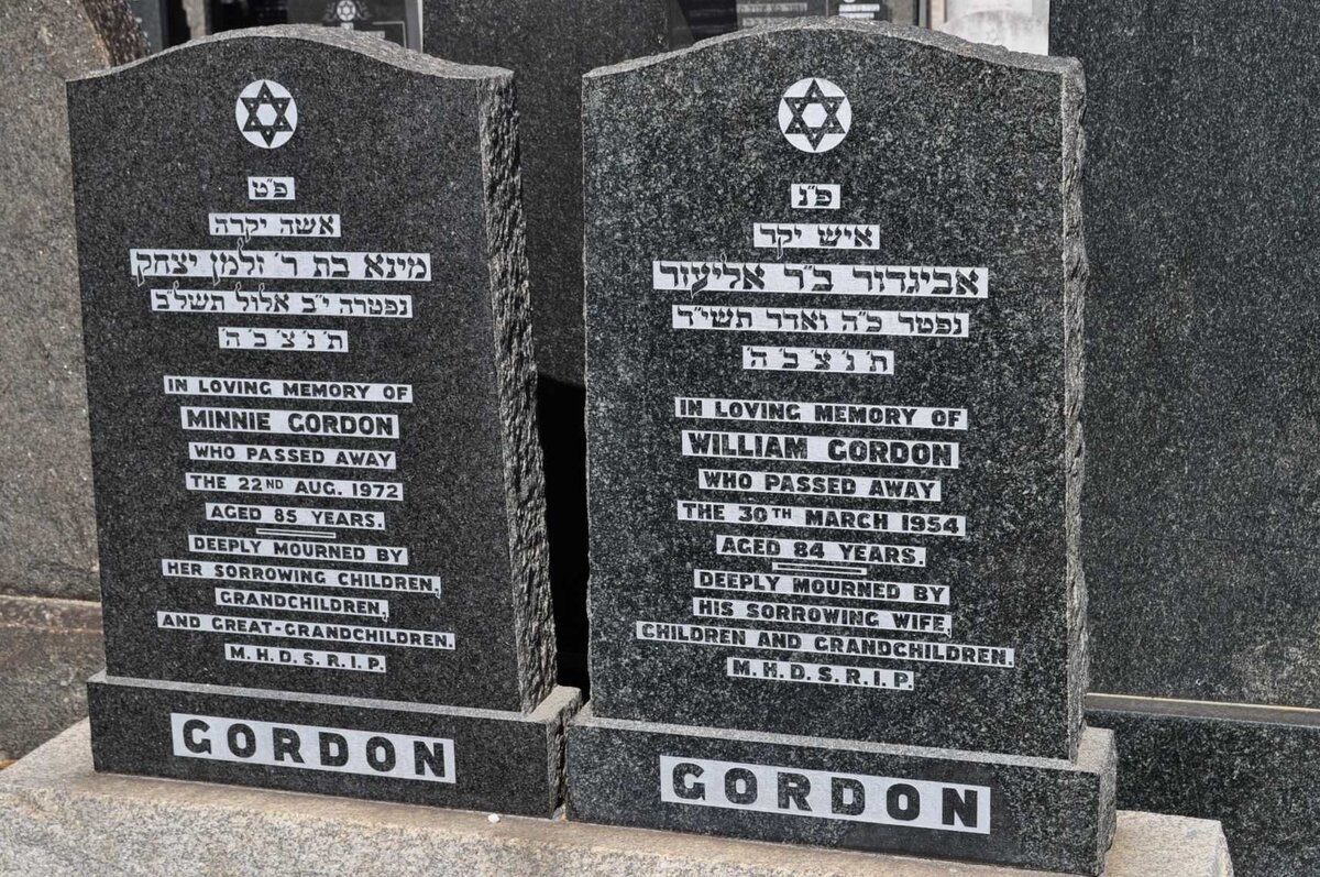 GORDON William -1954 :: GORDON Minnie -1972