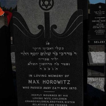 HOROWITZ Max -1970