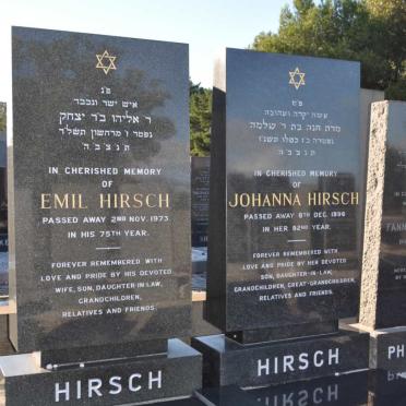 HIRSCH Emil -1973 &amp; Johanna -1996