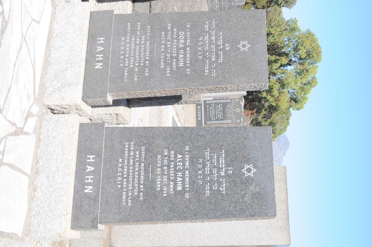 HAHN Alec -1959 &amp; Dora -1969