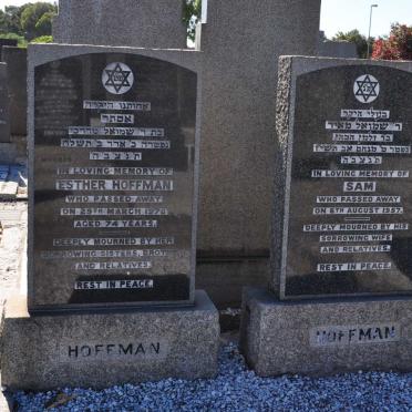 HOFFMAN Sam -1957 &amp; Esther -1978