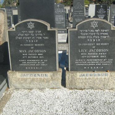 JACOBSON Max -1971 &amp; Lily -1963