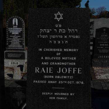 JOFFE Raie nee OBLOWITZ -1976