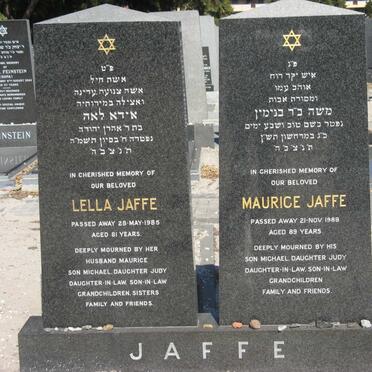 JAFFE Maurice -1989 &amp; Lella -1985