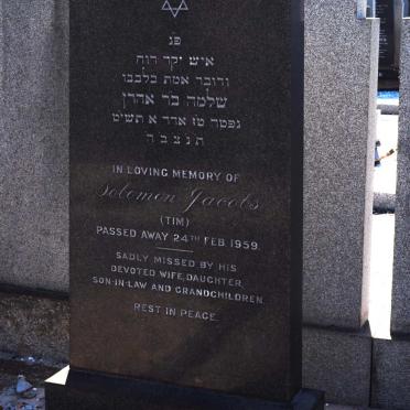 JACOBS Solomon -1959