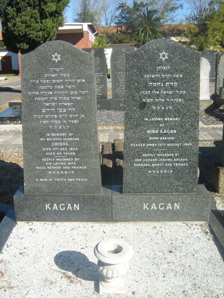 KAGAN Chrisha -1952 &amp; Nina BRAININ -1980