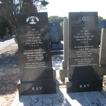 KAY Abraham David -1958 &amp; Lily -1966