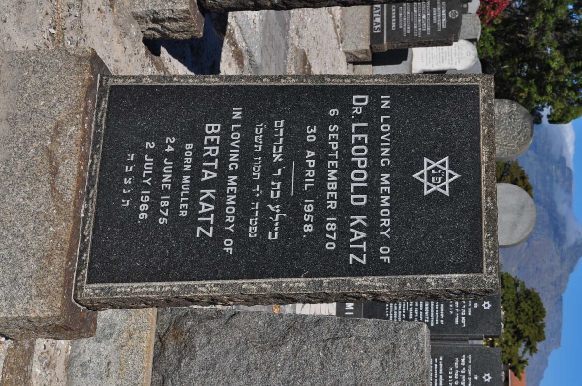 KATZ Leopold 1870-1958 &amp; Berta MULLER 1875-1966