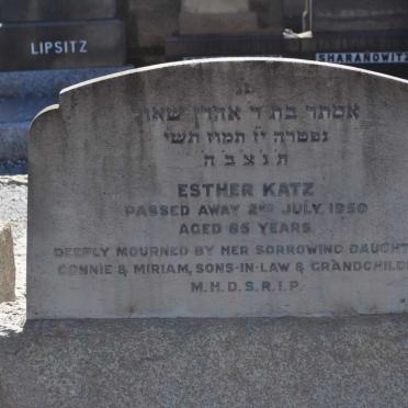 KATZ Esther -1950