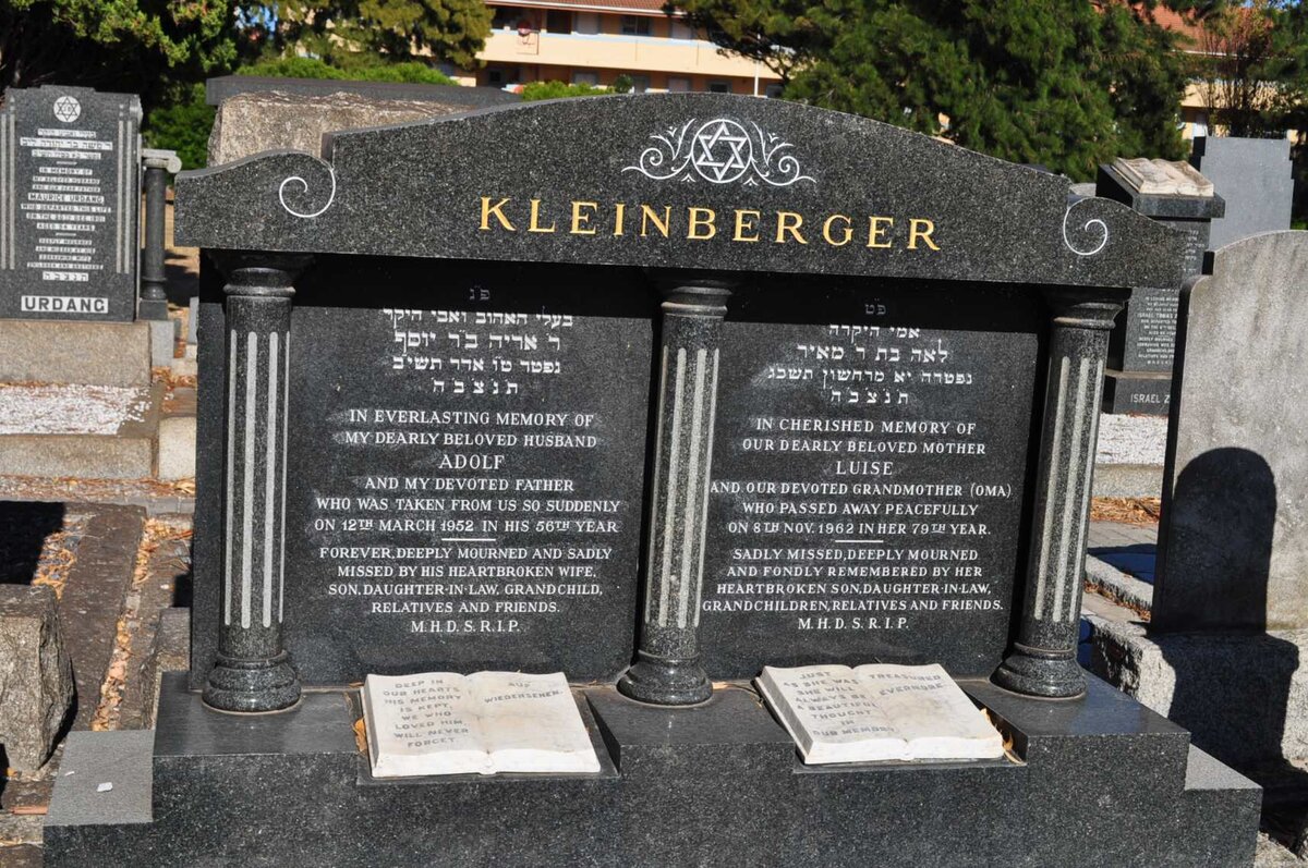 KLEINBERGER Adolf -1952 &amp; Luise -1962