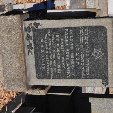 KOPELANSKY Rachel -1952