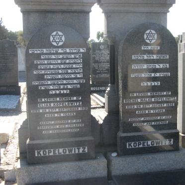 KOPELOWITZ Elias -1951 &amp; Rochel Malke -1956