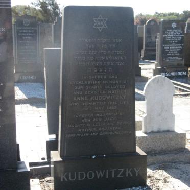 KUDOWITZKY Anne -1952