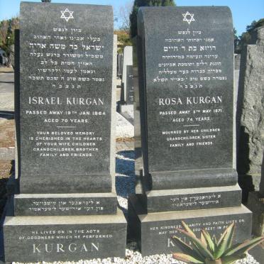 KURGAN Israel -1964 &amp; Rosa -1971