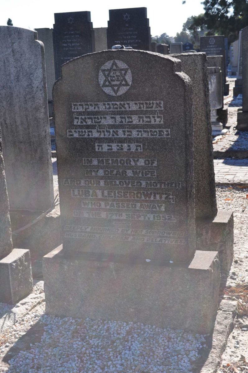 LEISEROWITZ Luba -1952