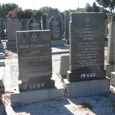 LEVY Solomon -1957 &amp; Rose Elizabeth -1988