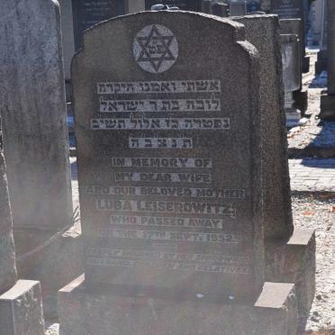 LEISEROWITZ Luba -1952