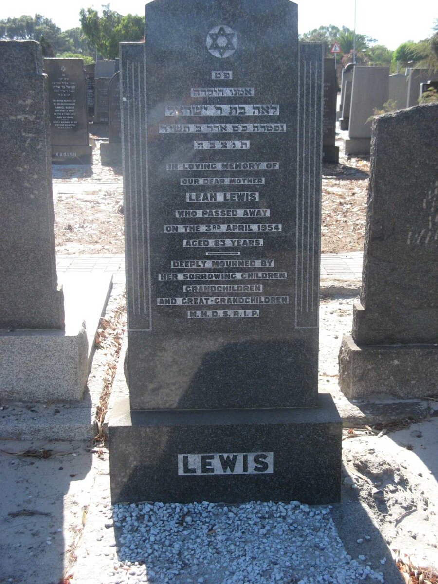 LEWIS Leah -1954
