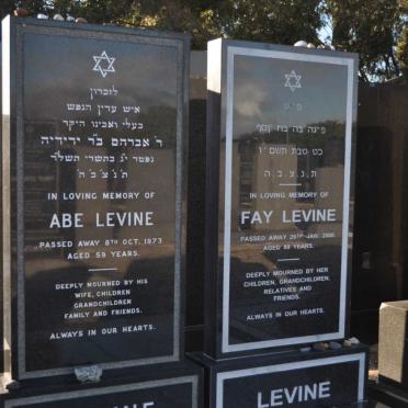 LEVINE Abe -1973 &amp; Fay -2006