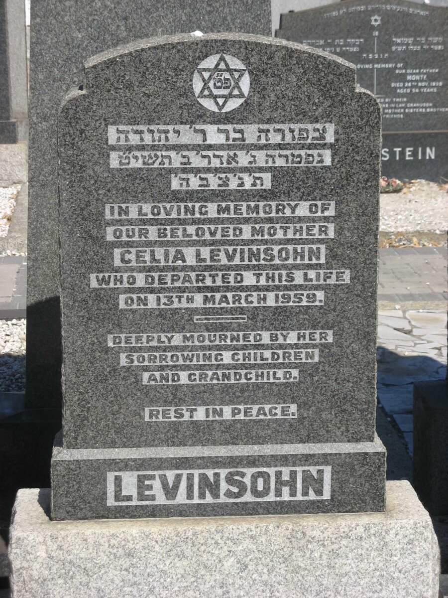 LEVINSOHN Celia -1959