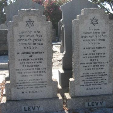 LEVY Benjamin -1952 &amp; Kate -1961