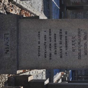 LEVIN Hedwig nee SACHS -1965