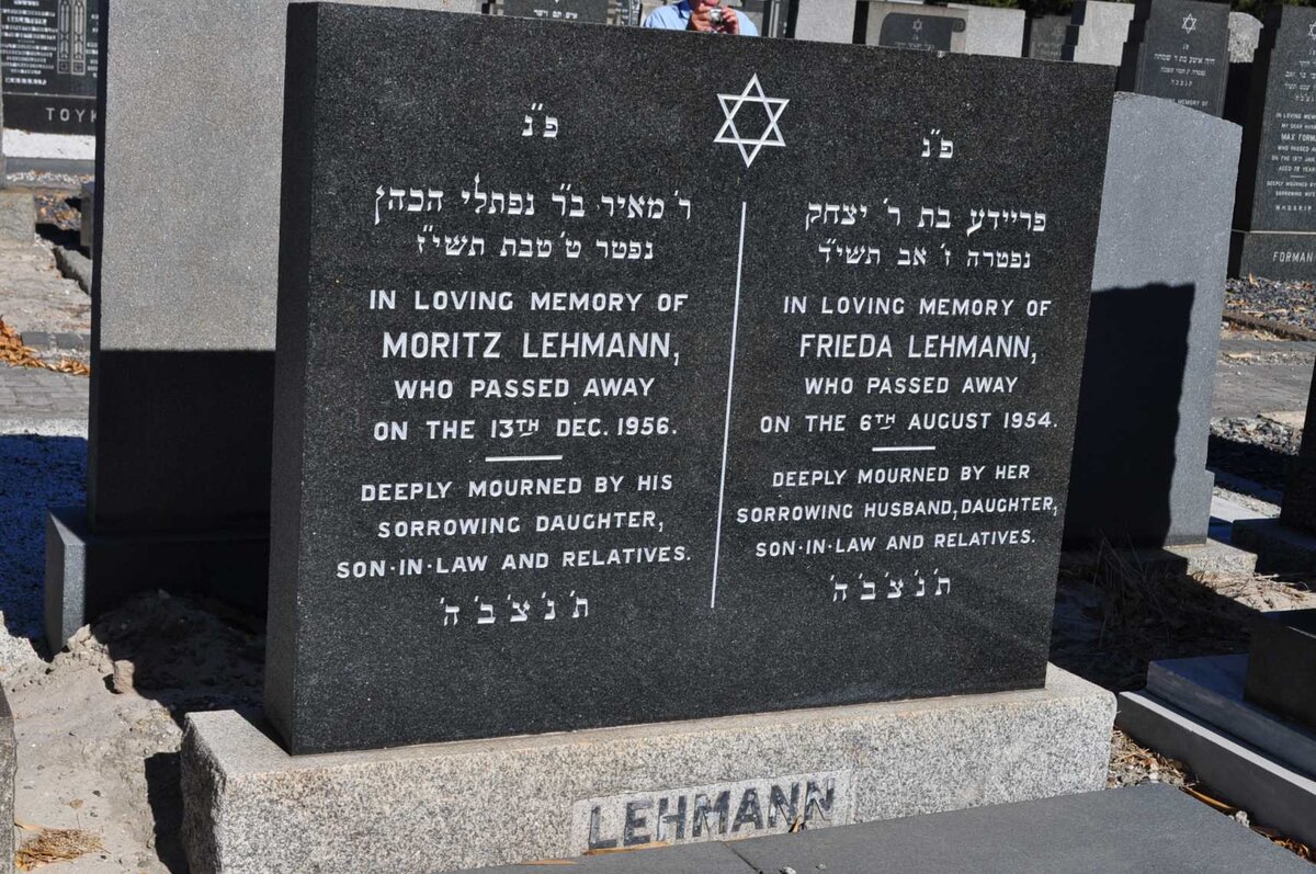 LEHMANN Moritz -1956 &amp; Frieda -1954
