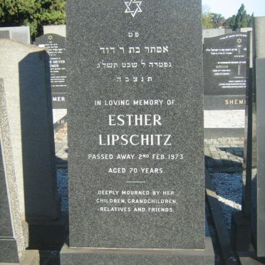 LIPSCHITZ Esther -1973