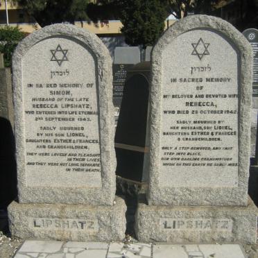 LIPSCHATZ Simon -1943 &amp; Rebecca -1942