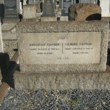 LOURIE Solomon 1871-1945 &amp; Claire 1879-1945