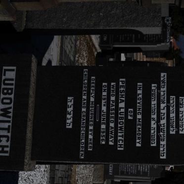 LUBOWITCH Pesha -1956