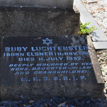 LUCHTENSTEIN Ruby nee ELSNER 1887-1952