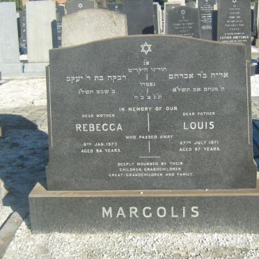 MARGOLIS Louis -1971 &amp; Rebecca -1973