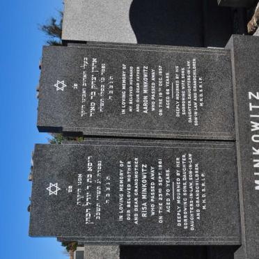 MINKOWITZ Aaron -1957 &amp; Risa -1961