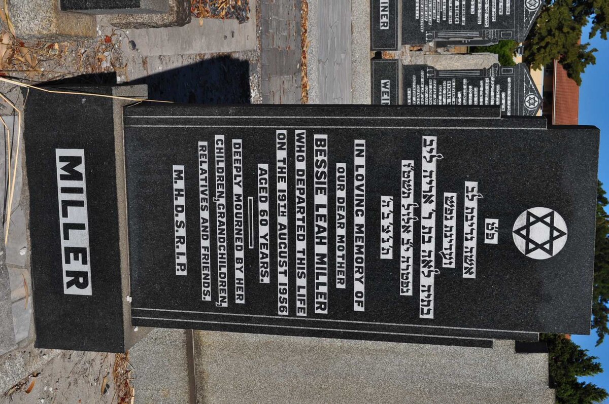 MILLER Bessie Leah -1956