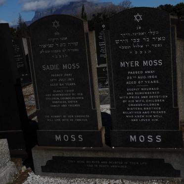 MOSS Myer -1964 &amp; Sadie -1971