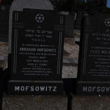 MOFSOWITZ Abraham -1962 &amp; Feige -1960