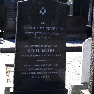 MYERS Ethel -1968