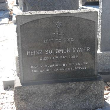 MAYER Heinz Solomon -1958