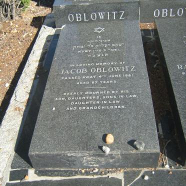 OBLOWITZ Jacob -1961