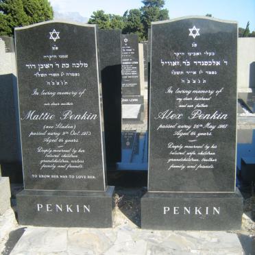 PENKIN Alex -1967 &amp; Mattie SLADEN -1973